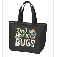Funny Insect Just A Boy Who Loves Bug Zip Tote Bag