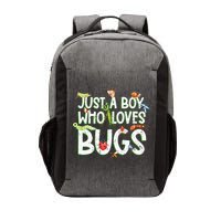 Funny Insect Just A Boy Who Loves Bug Vector Backpack