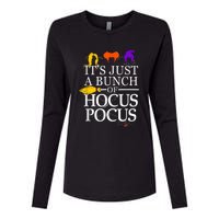 Funny It's Just A Bunch Of Hocus Pocus Halloween Womens Cotton Relaxed Long Sleeve T-Shirt