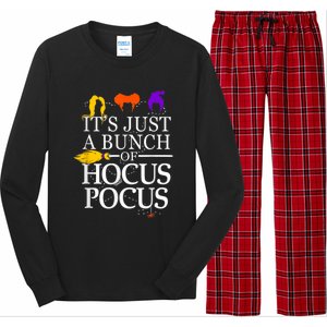 Funny It's Just A Bunch Of Hocus Pocus Halloween Long Sleeve Pajama Set