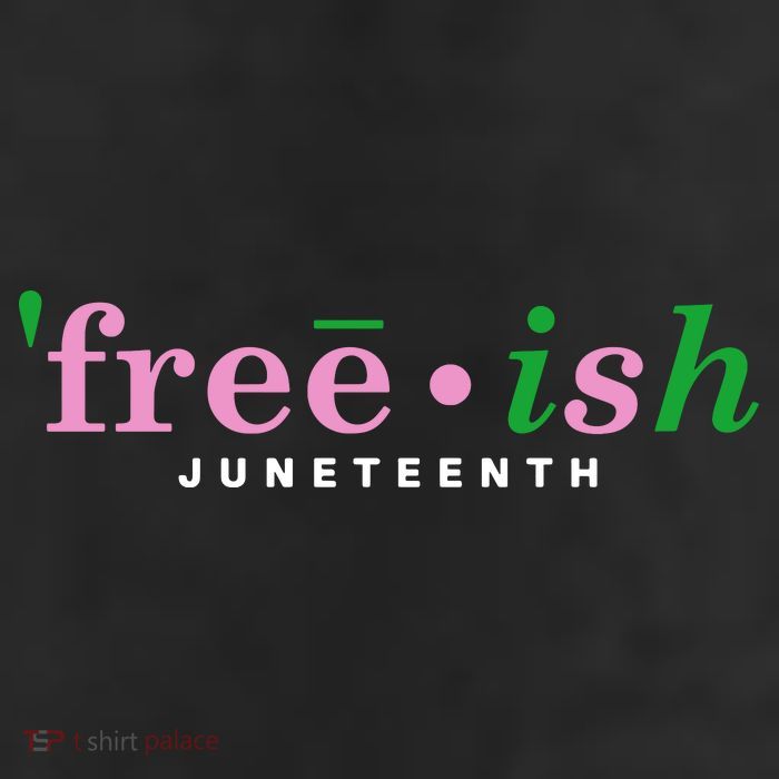 Free Ish Juneteenth Pink And Green Celebrating Juneteenth Free Ish Juneteenth Cool Comfort Performance Bucket Hat
