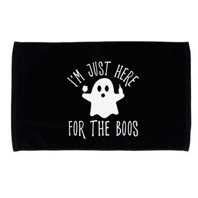 Funny Im Just Here For The Boos Cute Drinking Squad Halloween Microfiber Hand Towel
