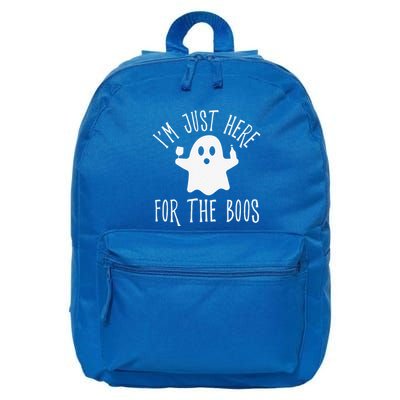 Funny Im Just Here For The Boos Cute Drinking Squad Halloween 16 in Basic Backpack