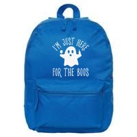 Funny Im Just Here For The Boos Cute Drinking Squad Halloween 16 in Basic Backpack