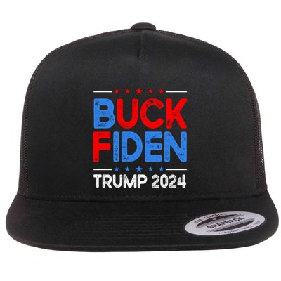 Funny Impeach Joe Biden Trump 2024 Buck Fiden Anti Biden Gift Flatbill Hat