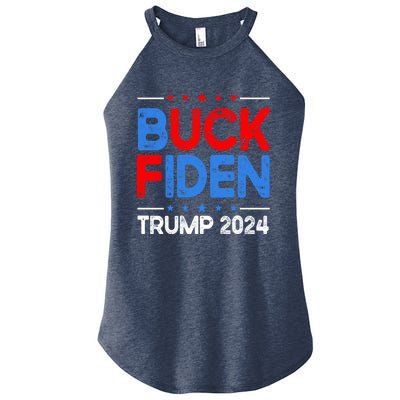 Funny Impeach Joe Biden Trump 2024 Buck Fiden Anti Biden Gift Women’s Perfect Tri Rocker Tank