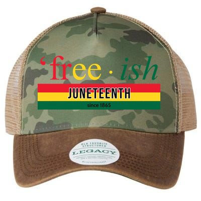 Free Ish Juneteenth Since 1865 Black History Legacy Tie Dye Trucker Hat