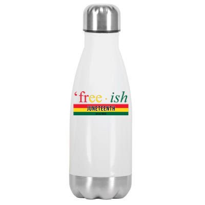 Free Ish Juneteenth Since 1865 Black History Stainless Steel Insulated Water Bottle