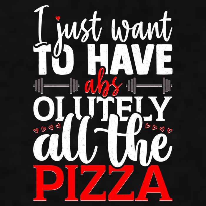 Funny I Just Want To Have AbsOlutely All The Pizza Ladies PosiCharge Tri-Blend Wicking Tank