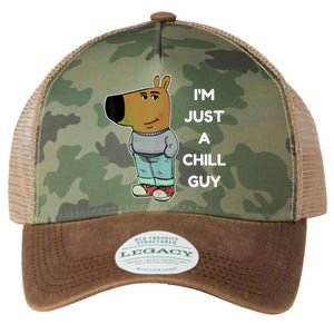 Funny Im Just A Chill Guy Meme Legacy Tie Dye Trucker Hat