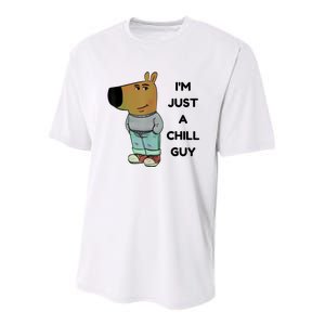 Funny Im Just A Chill Guy Meme Youth Performance Sprint T-Shirt