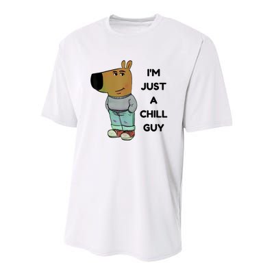 Funny Im Just A Chill Guy Meme Youth Performance Sprint T-Shirt