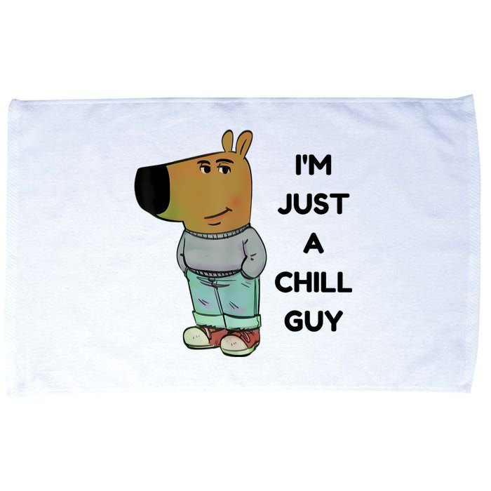 Funny Im Just A Chill Guy Meme Microfiber Hand Towel