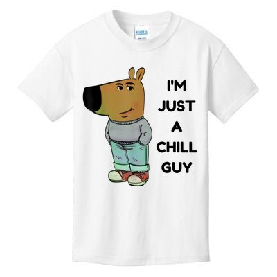 Funny Im Just A Chill Guy Meme Kids T-Shirt