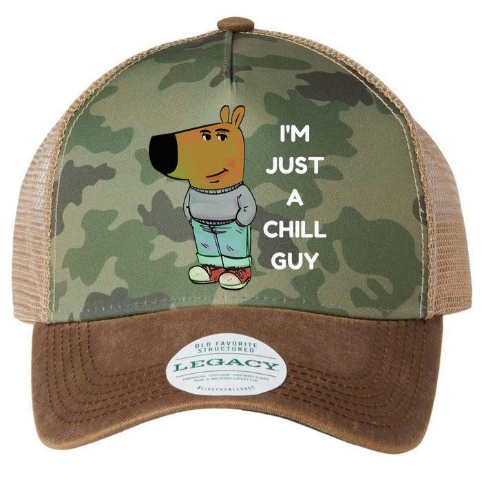 Funny IM Just A Chill Guy Meme Legacy Tie Dye Trucker Hat