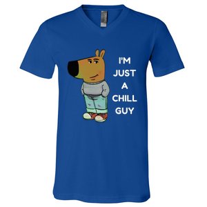 Funny IM Just A Chill Guy Meme V-Neck T-Shirt