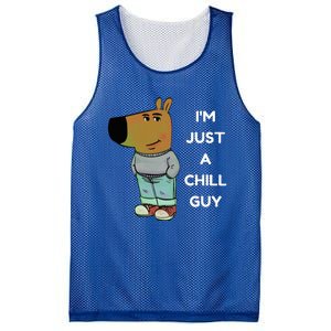 Funny IM Just A Chill Guy Meme Mesh Reversible Basketball Jersey Tank