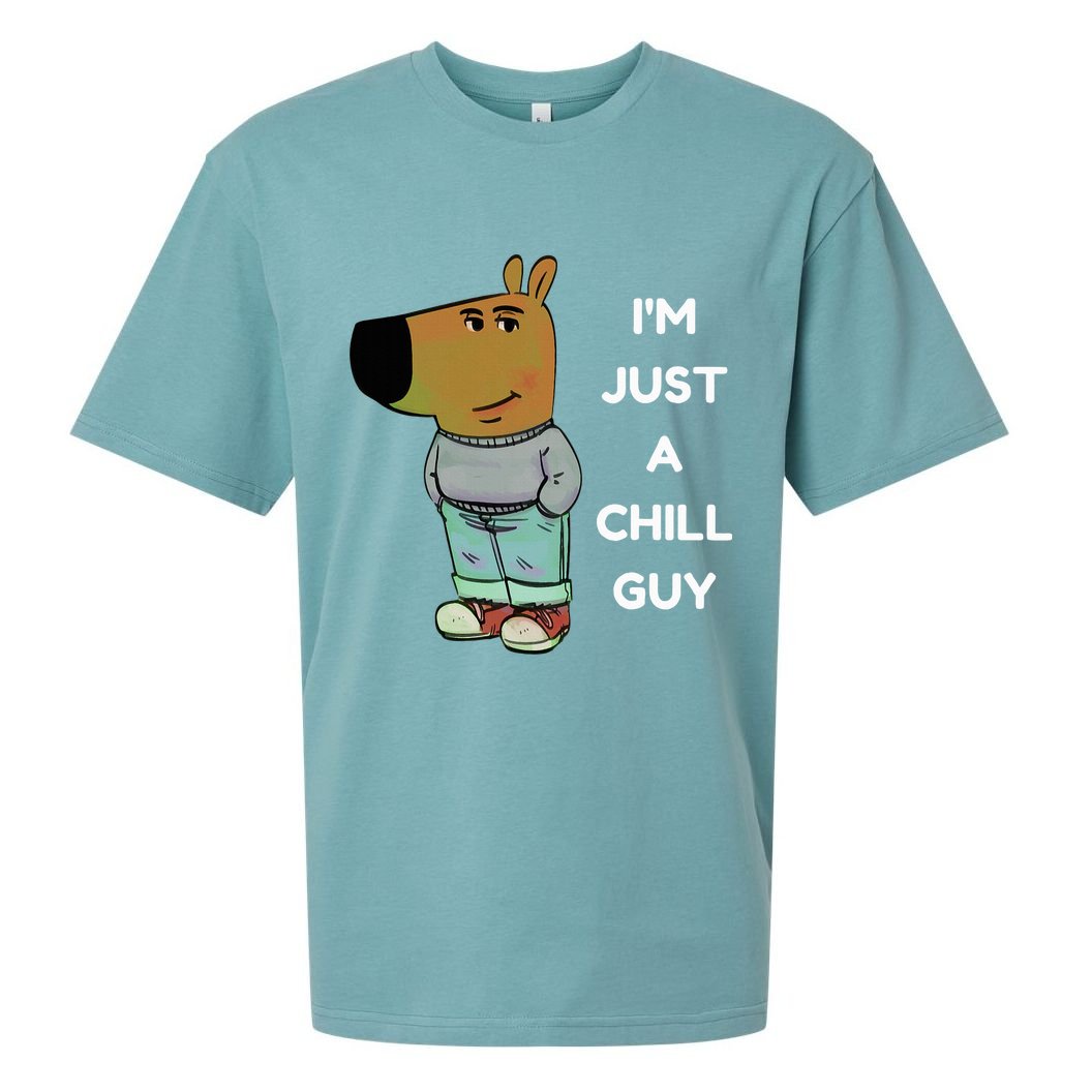 Funny IM Just A Chill Guy Meme Sueded Cloud Jersey T-Shirt