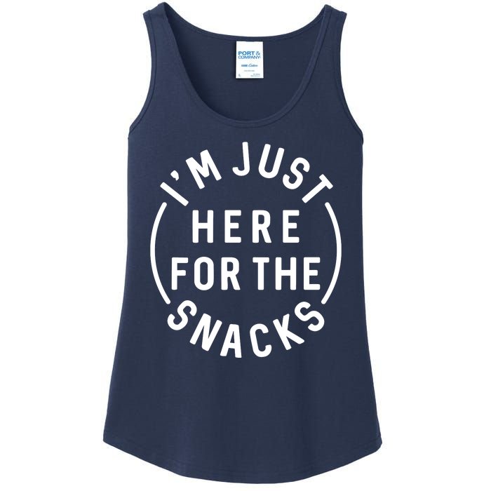 Funny I'm Just Here For The Snacks Ladies Essential Tank