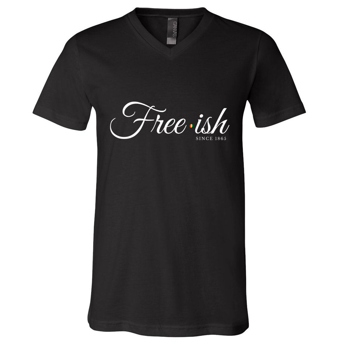 Free Ish Juneteenth Free Ish Since 1865 V-Neck T-Shirt