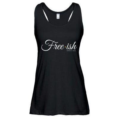 Free Ish Juneteenth Free Ish Since 1865 Ladies Essential Flowy Tank