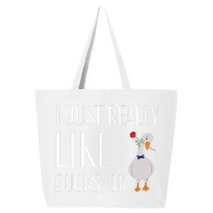 Funny I Just Really Like Ducks Lover Gifts Duck Owner Gift 25L Jumbo Tote