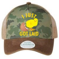 Funny I Just Got Laid Legacy Tie Dye Trucker Hat