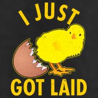 Funny I Just Got Laid 7 Panel Mesh Trucker Snapback Hat