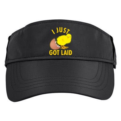 Funny I Just Got Laid Adult Drive Performance Visor