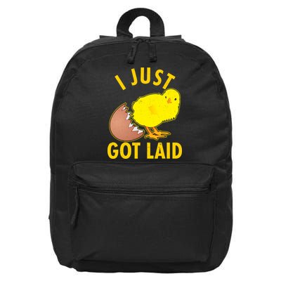 Funny I Just Got Laid 16 in Basic Backpack