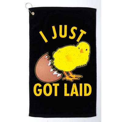 Funny I Just Got Laid Golf Towel