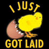 Funny I Just Got Laid Cropped Pullover Crew