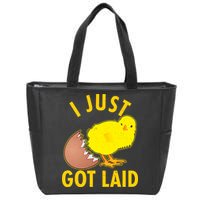 Funny I Just Got Laid Zip Tote Bag
