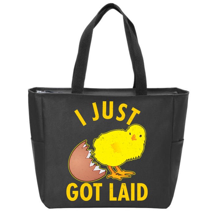 Funny I Just Got Laid Zip Tote Bag