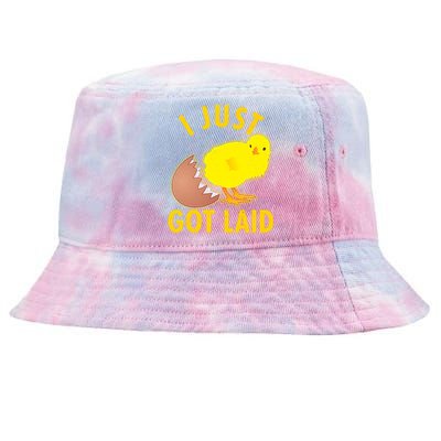 Funny I Just Got Laid Tie-Dyed Bucket Hat