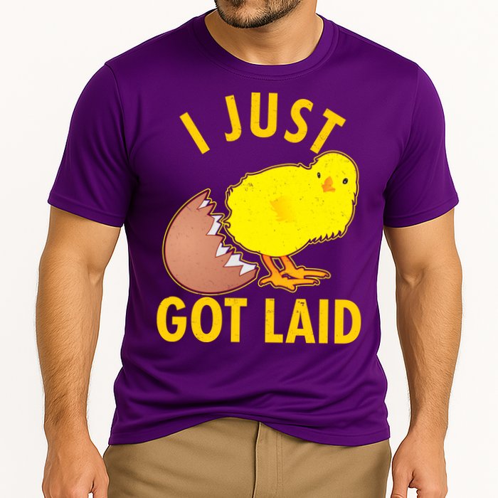 Funny I Just Got Laid Cooling Performance Crew T-Shirt