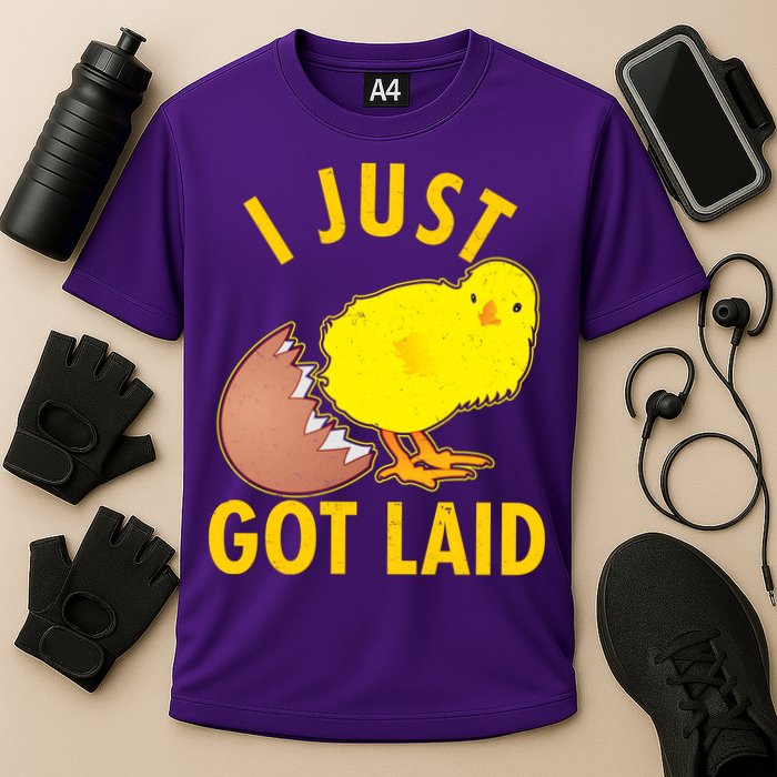 Funny I Just Got Laid Cooling Performance Crew T-Shirt