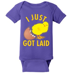 Funny I Just Got Laid Baby Bodysuit