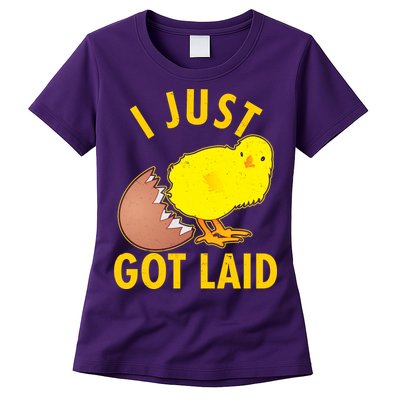 Funny I Just Got Laid Womens T-Shirt