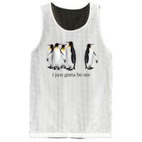 Funny I Just Gotta Be Me Penguin Quote Mesh Reversible Basketball Jersey Tank