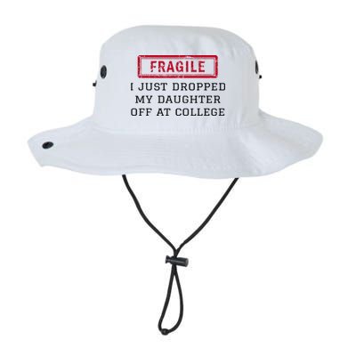 Fragile I Just Dropped My Daughter Off At College Funny Bucket Hat