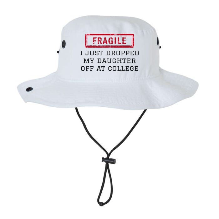 Fragile I Just Dropped My Daughter Off At College Funny Bucket Hat