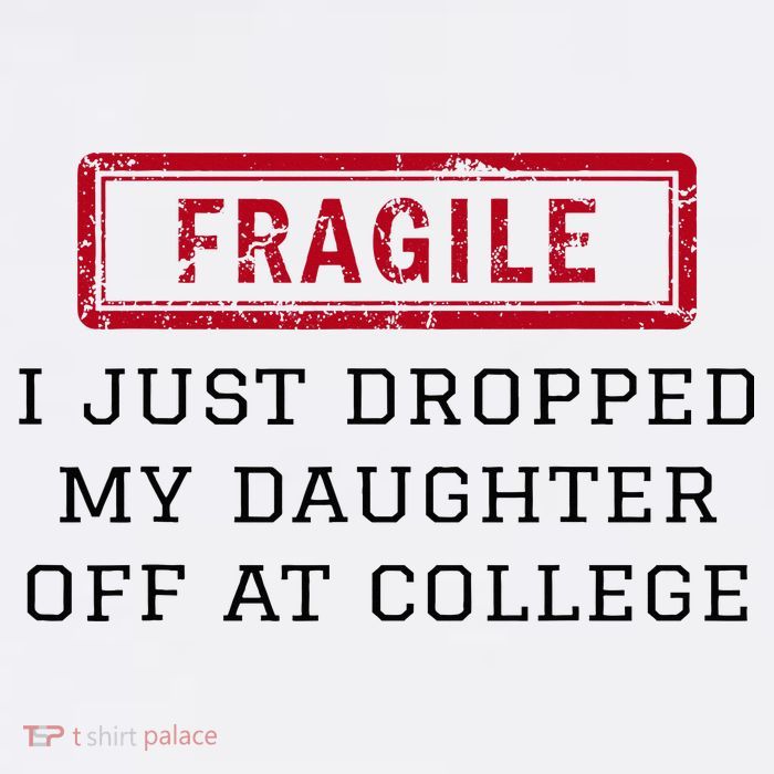 Fragile I Just Dropped My Daughter Off At College Funny Visor