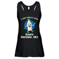 Funny I Just Really Love Ranch Dressing OK Cartoon Ladies Essential Flowy Tank