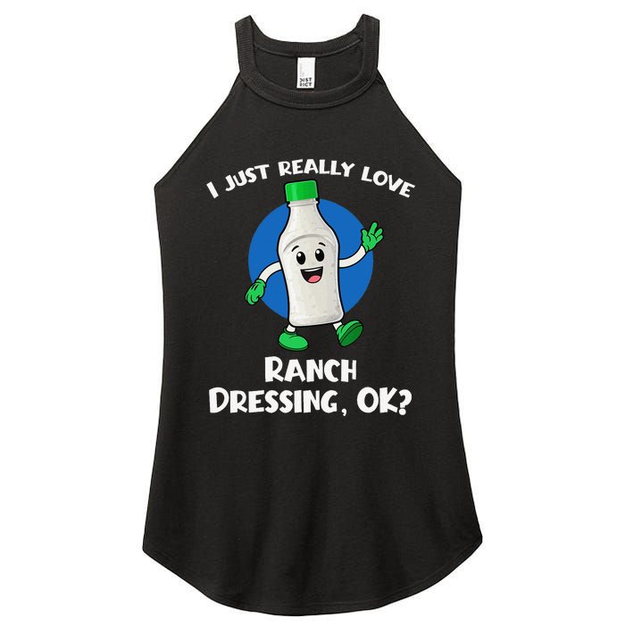 Funny I Just Really Love Ranch Dressing OK Cartoon Women's Perfect Tri Rocker Tank