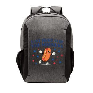 Funny Im Just Here For The Wieners Funny 4th Of July Hot Dog Vector Backpack