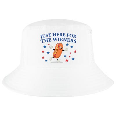 Funny Im Just Here For The Wieners Funny 4th Of July Hot Dog Cool Comfort Performance Bucket Hat