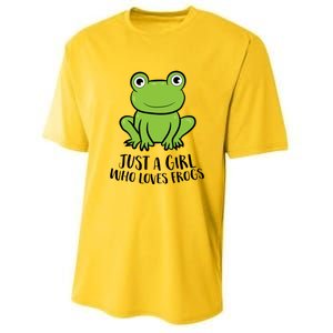 Frog I Just Really Like Frogs Funny Frog Lovers Gift Youth Performance Sprint T-Shirt