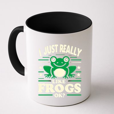 Funny I Just Really Like Frogs Owner Lover Frog Gifts Mug