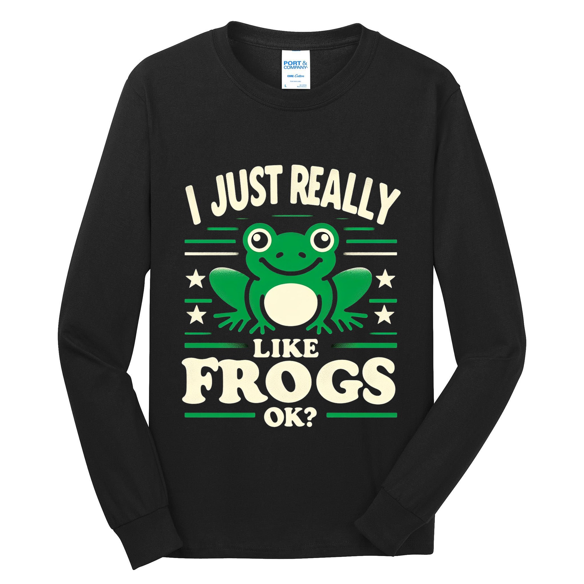 Funny I Just Really Like Frogs Owner Lover Frog Gifts Tall Long Sleeve T-Shirt